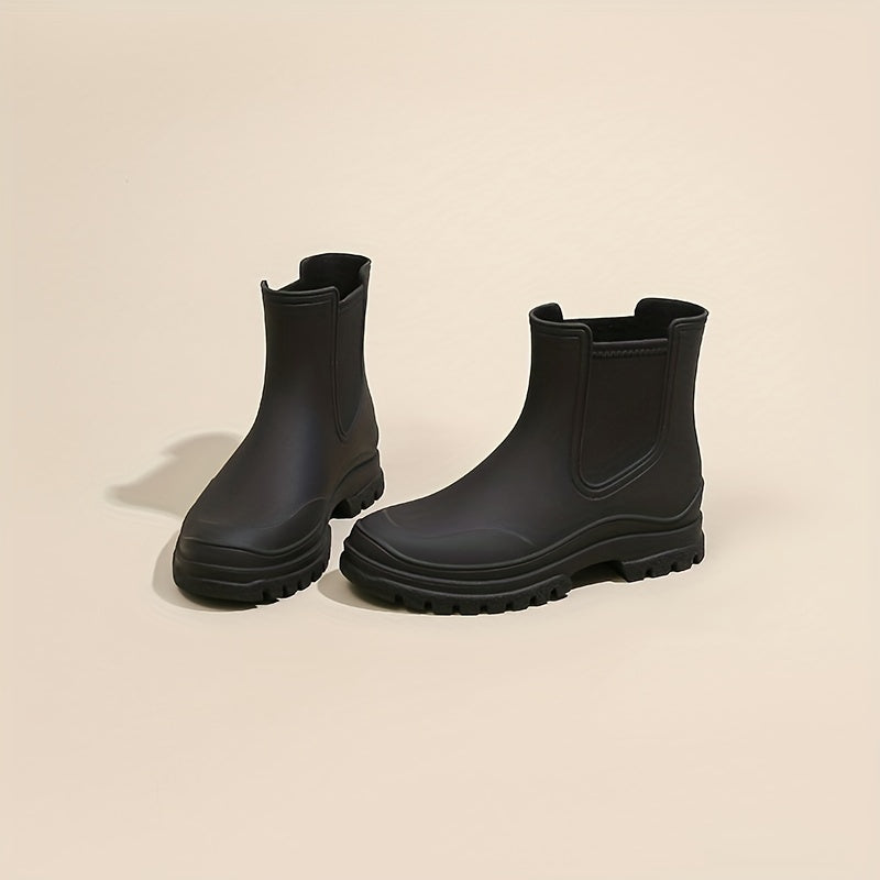Women's Non slip Rain Boots Waterproof Ankle Boots Wear Resistant Water Shoes