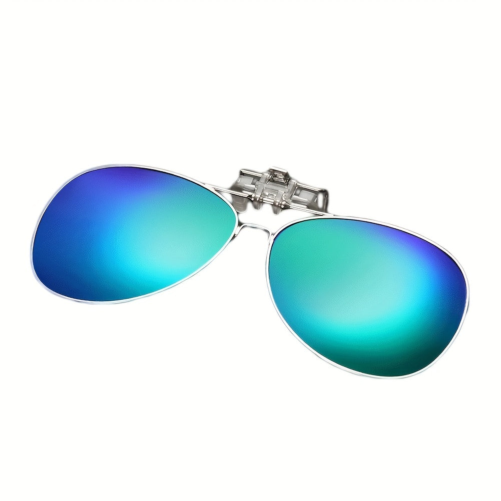 SOOLALA Alloy Frame Polarized Clip on Sunglasses