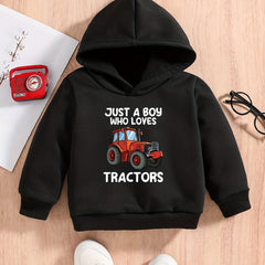 Baby Boys Vehicle Graphic Pullover Sweatshirt Hoodie