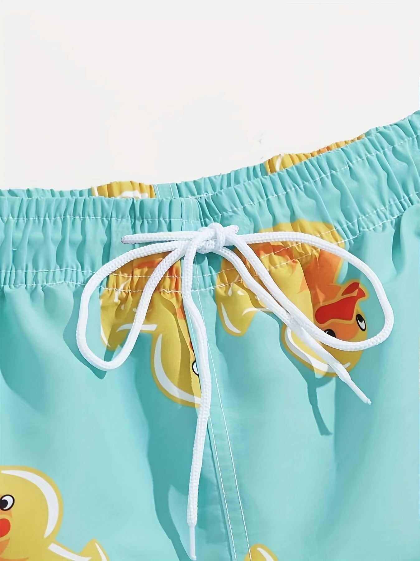 Men's Duck Graphic Swim Trunks Drawstring Swimwear