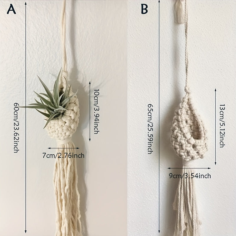 Boho Hand Woven Macrame Plant Hanger