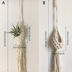 Boho Hand Woven Macrame Plant Hanger