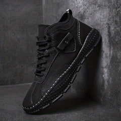 Men Stitch Pointed Leather Boots Formal Dress Shoes For Party Office Wedding