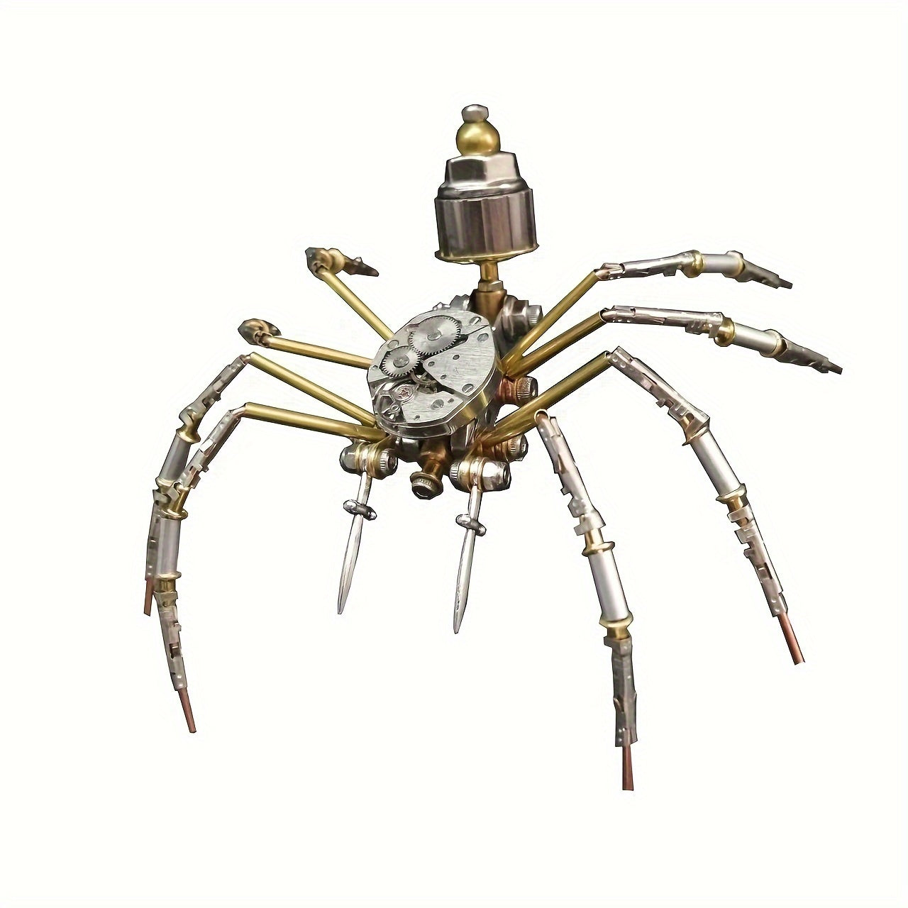 Steampunk Spider Watch Movement 3D Metal Puzzle DIY Handcrafted Bronze Model Kit