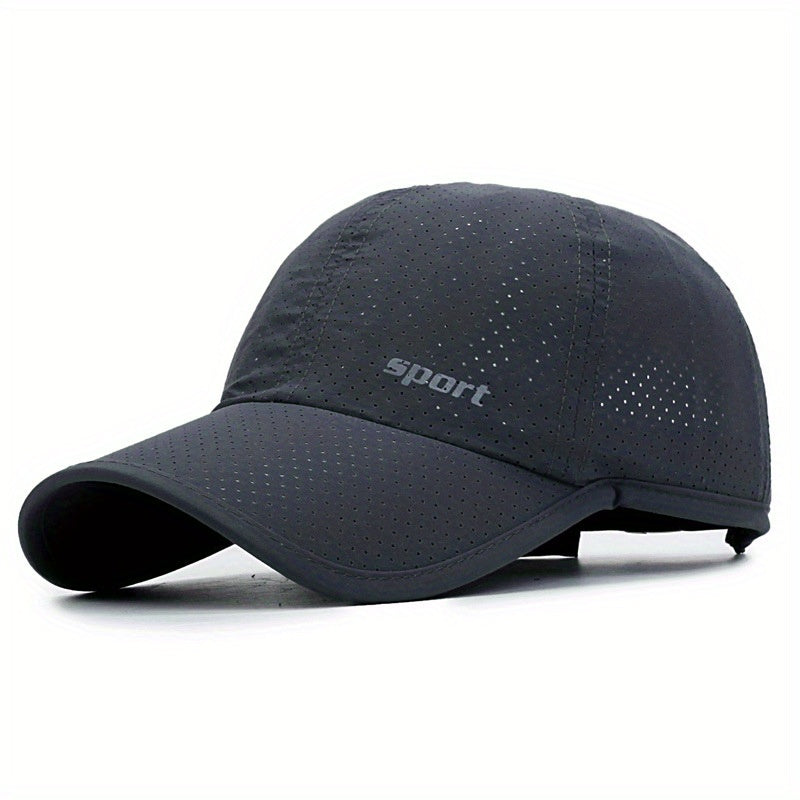 Summer Mesh Quick Drying Hat Men's Baseball Cap Sunshade Breathable