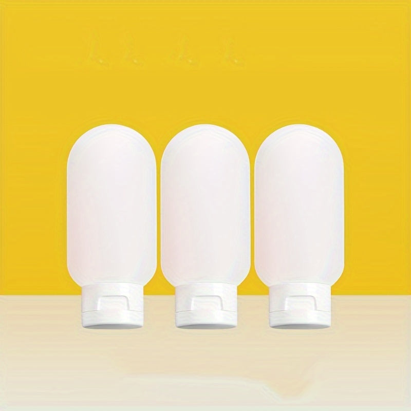 3pcs Travel Sub Bottle Toiletries Makeup Shampoo Shower Gel Portable