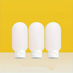 3pcs Travel Sub Bottle Toiletries Makeup Shampoo Shower Gel Portable