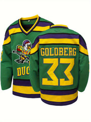 Men's Vintage Ice Hockey Jersey V Neck Uniform
