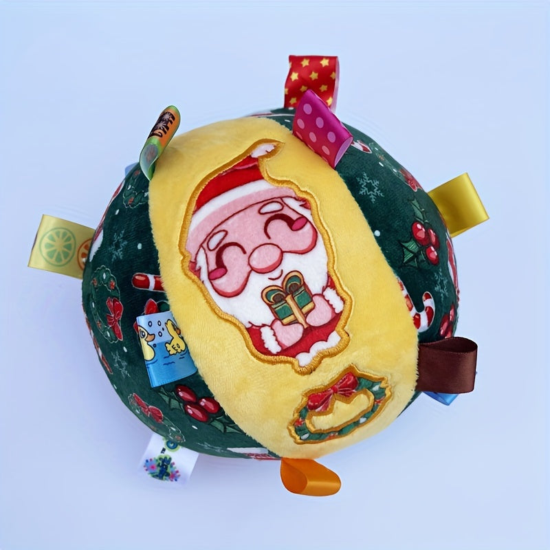 Christmas Toy Ball Ringing Bell Santa Claus Dog Toy