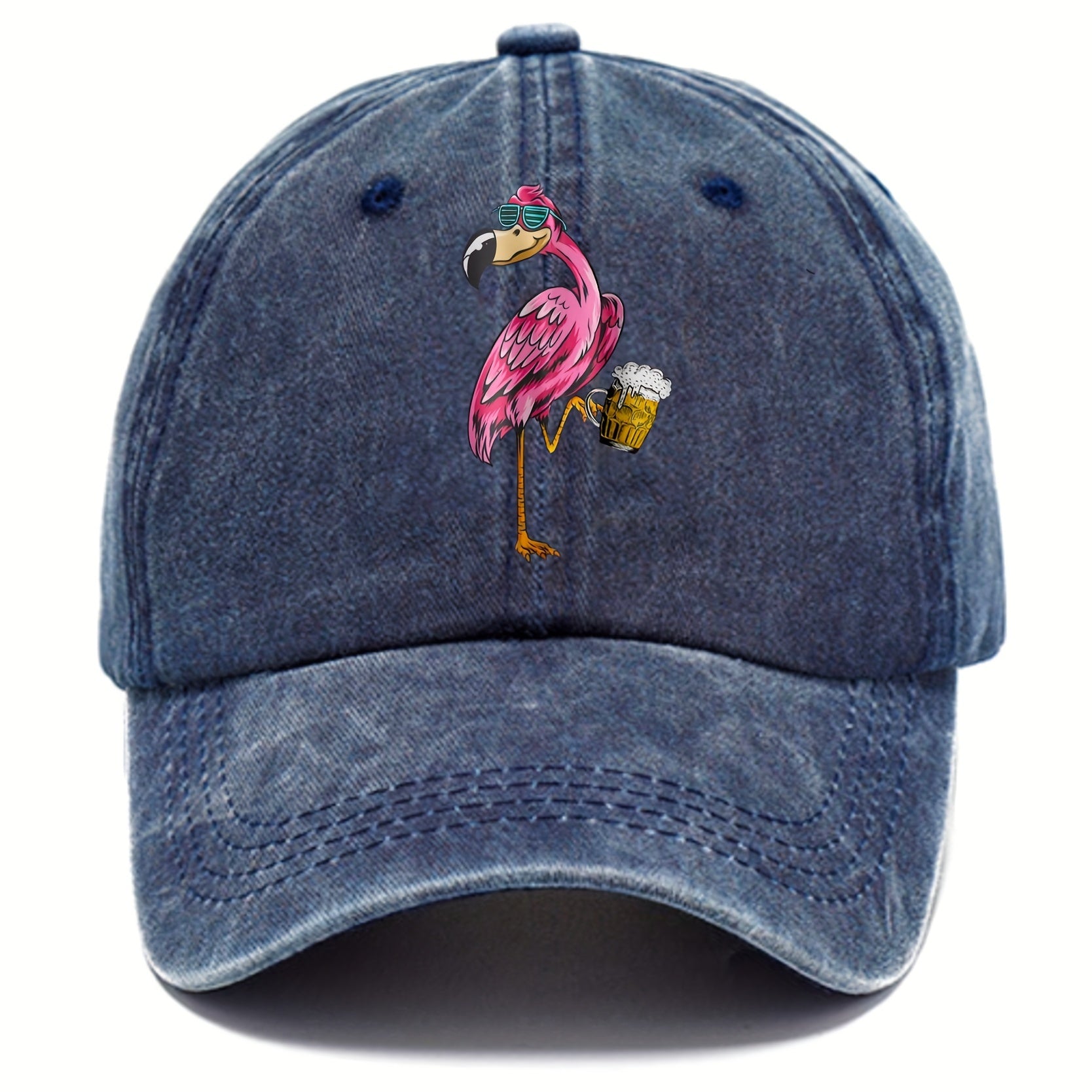 Casual Washed Cotton Baseball Cap Adjustable Sun Protection Hat