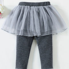 Toddler 2 In 1 Legging With Lace Pants