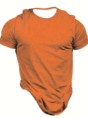 Men's Rooster Pattern Tee Shirt for Summer
