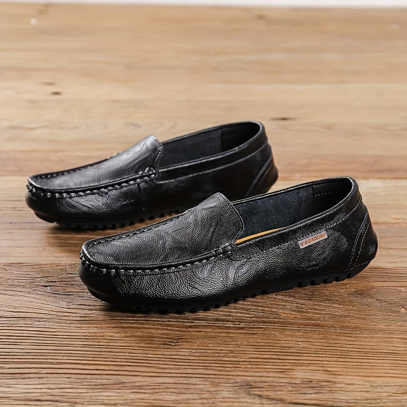 Men's Moc Toe Loafer Shoes Comfy Slip On Shoes Spring Summer