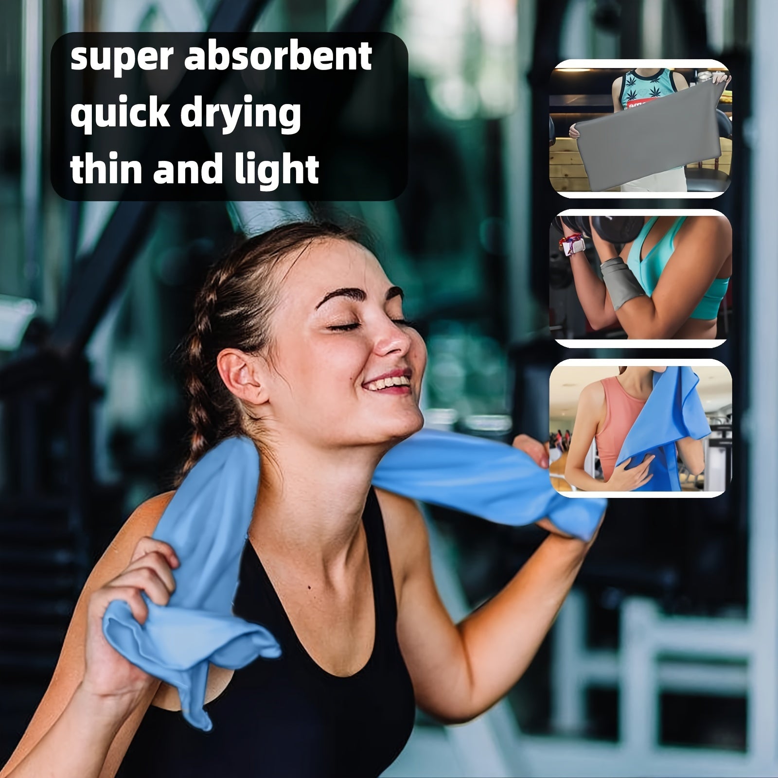 Soft Breathable Quick-drying Outdoor Sports Towel for Beach Yoga Running Travel