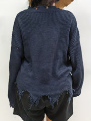 Casual Sweater Women's Plus Solid V Neck Long Sleeve Sweater