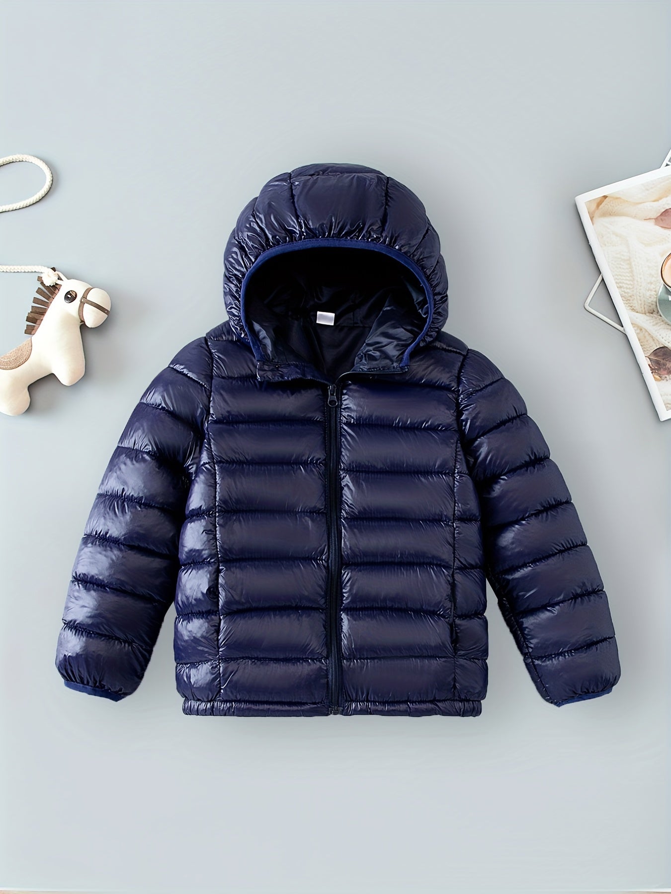 Kids Down Jacket Hooded Warm Padded Coat