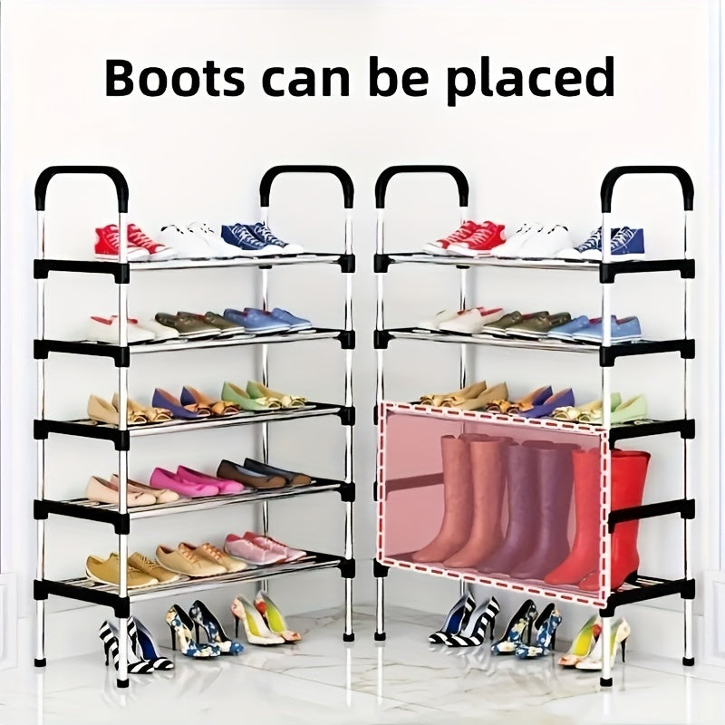 1pc Shoes Storage Rack Standing Shoes Rack Easy Assembled Shoes Storage Shelf
