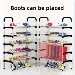 1pc Shoes Storage Rack Standing Shoes Rack Easy Assembled Shoes Storage Shelf