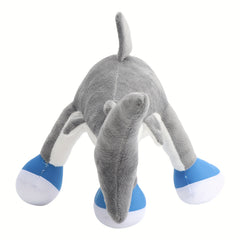 Adorable Shark Plush Toy Soft Polyester Stuffed Animal Gray Tralako
