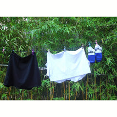 Portable Retractable Clothesline with 12 Clothespins for Indoor Laundry Drying