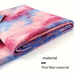 Tie Dye Printed Yoga Mat Towel Non-Slip Absorbent Soft