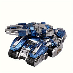 3D Stainless Steel Space Tank Puzzle Ornament Gift