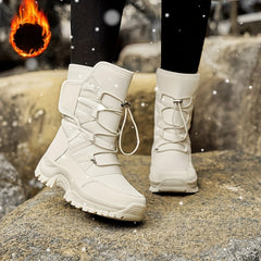 Women's Winter Snow Boots Waterproof Fleece Lined Mid Calf Insulated Shoes