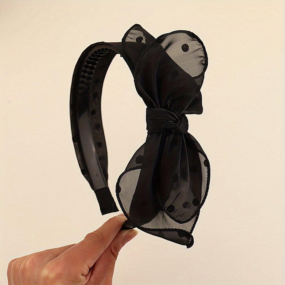 Temperament Knotted Plastic Headband Wide Edge Hair Band