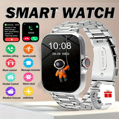 Metal Stainless Steel Smart Watch for Android & iOS