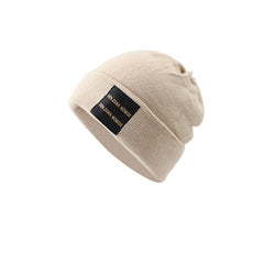 Men's Knitted Woolen Cap for Autumn and Winter