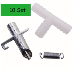 10pcs Automatic Nipple Water Feeder with 3 Ports for Rabbit Bunny Rodents