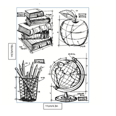 Silicone Transparent Clear Book Stamp For DIY Crafts