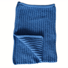 Vintage Knitted Scarf Elastic Neck Gaiter Casual Warm Infinity Scarf