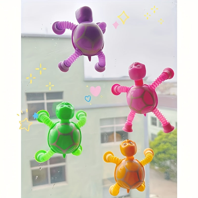 Telescopic Toys with Suction Cups Colorful DIY Relaxation Playthings