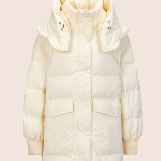 Women's Warm Puffer Jacket with Hood