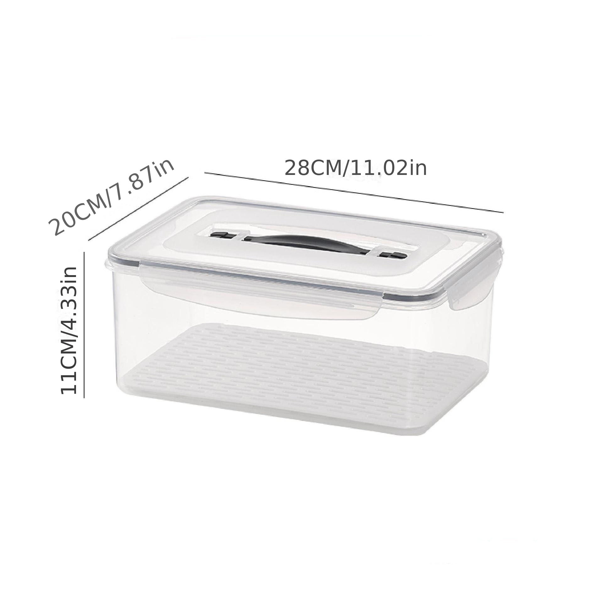 Large Capacity Drain Sealing Box with Lids & Removable Tray