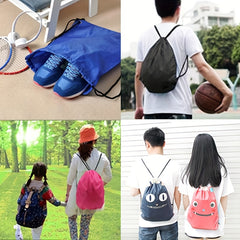 Unisex Portable Sports Gym Bag Nylon Drawstring Bags for Travel and Storage
