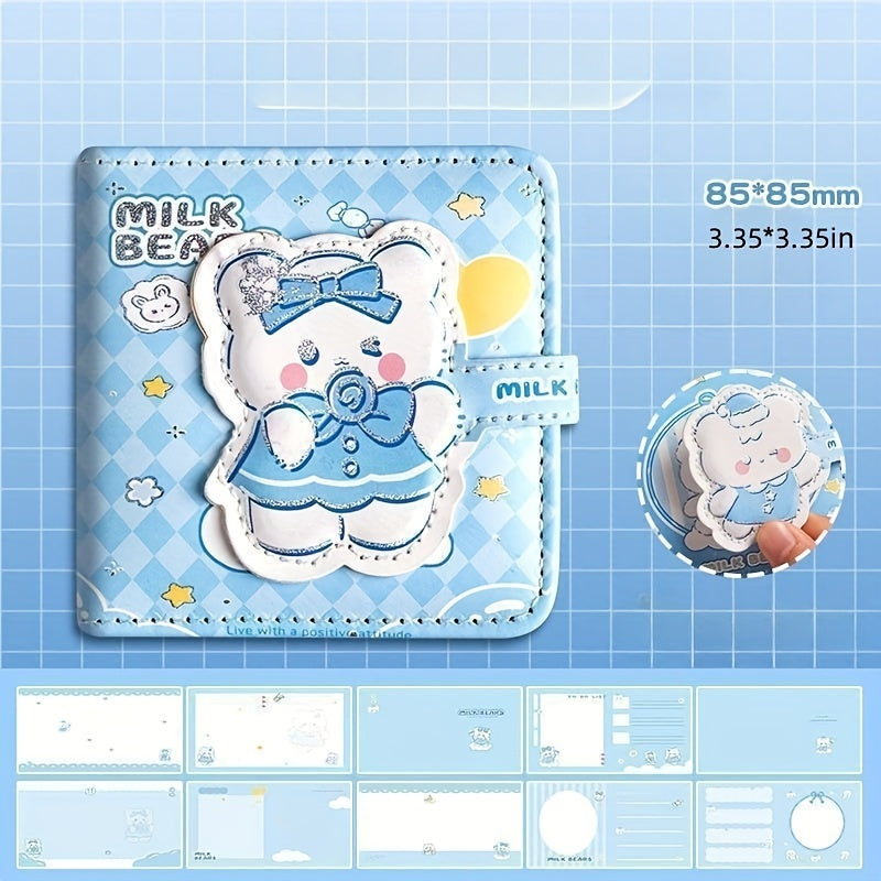 Creative Pink Cartoon Notebook with Magnetic Buckle