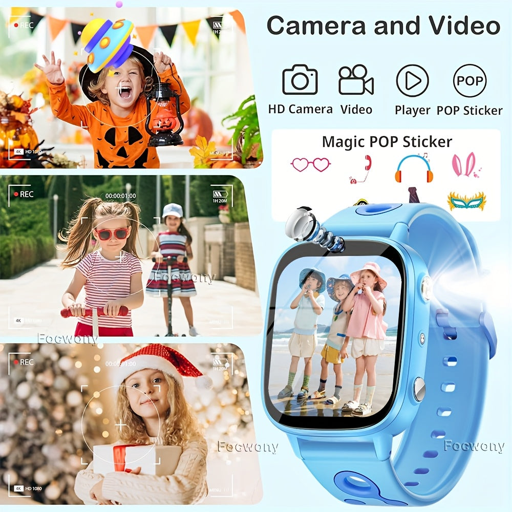 Focwony Kids Smartwatch with 26 Games HD Touch Screen Waterproof Camera