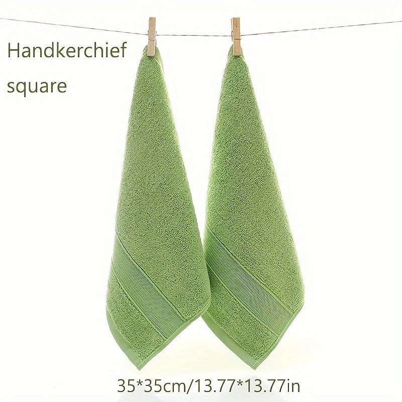 7pcs Thickened Cotton Face Towels Bath Towels 35