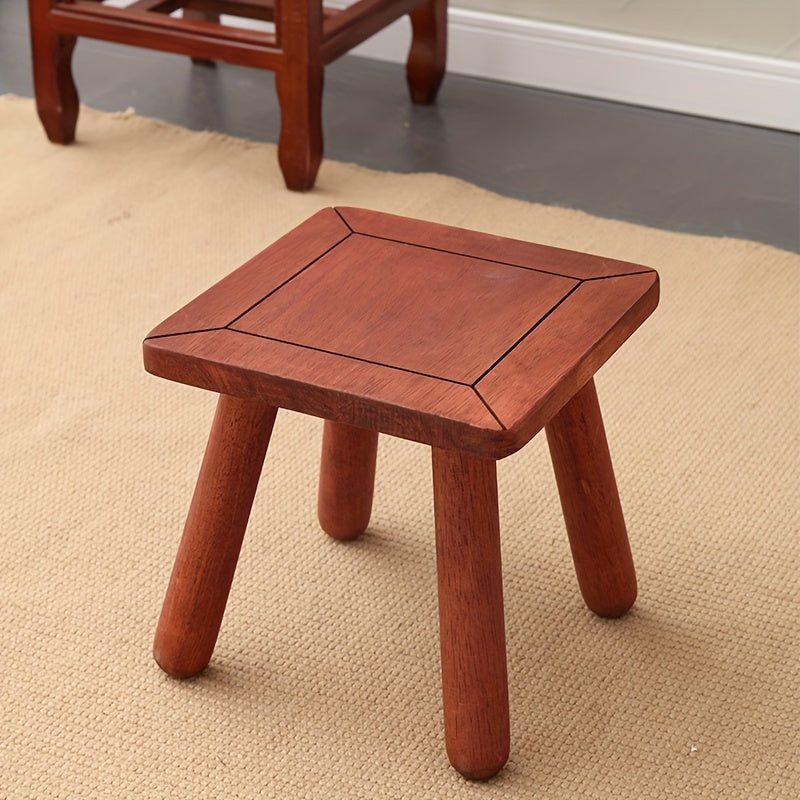 Antique Small Wooden Stool Shoe Changing Stool Solid Wood Stool