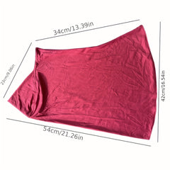 Solid Hijab Elastic Turban Casual Head Wrap Soft Head Scarf