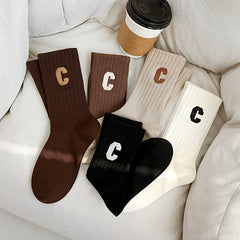 5 Pairs Breathable Comfortable Socks Spring Autumn Socks