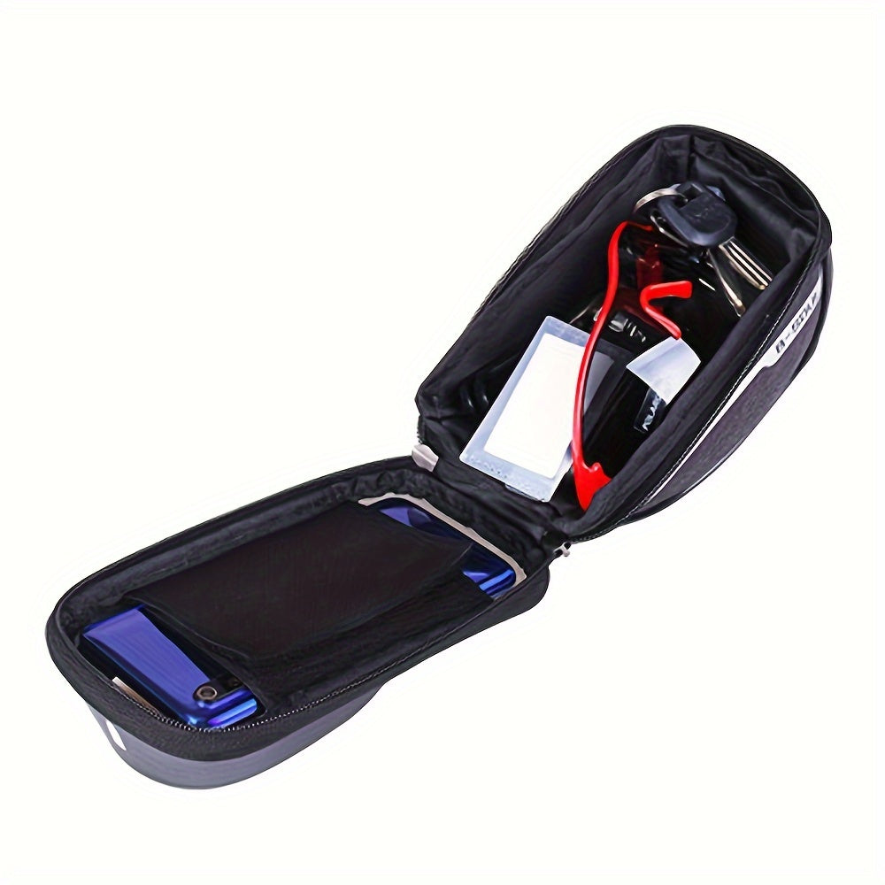 Large Capacity Bike Phone Stand Bag 6-7 inch Touch Screen Waterproof Front Frame