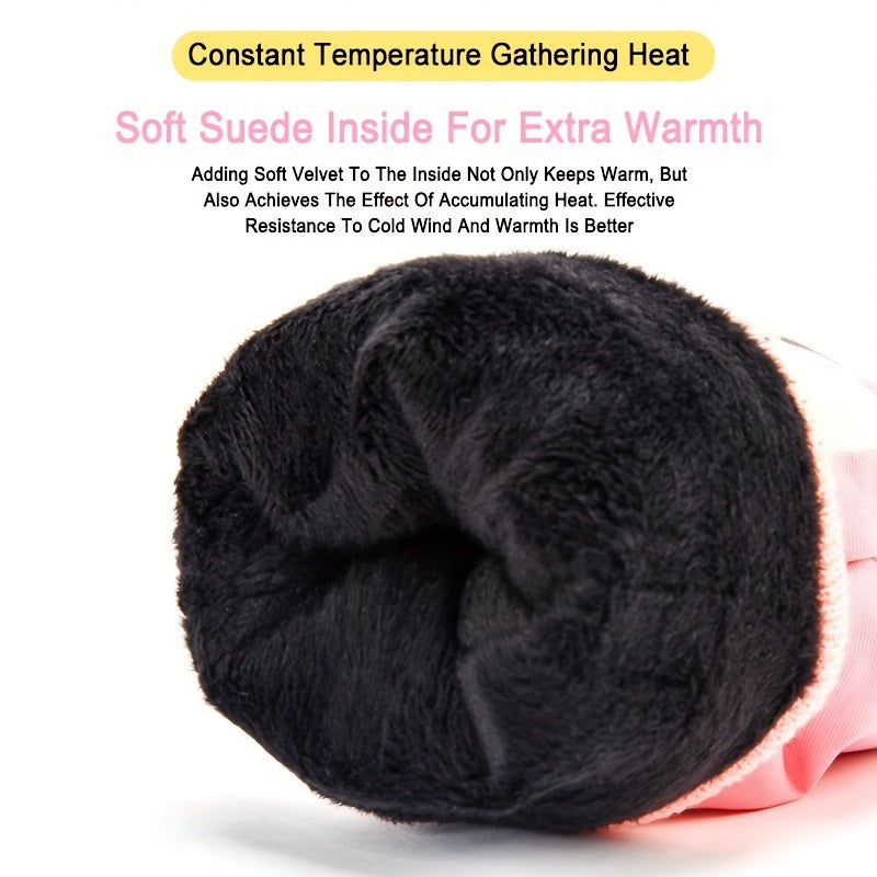 Winter Cartoon Skiing Gloves Warm Touch Screen Outdoor Playing Gloves