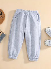 Baby Girl s Solid Tunic Sweatpants Kid s Casual Trousers