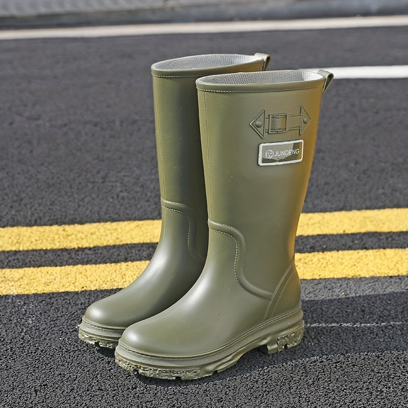 Women's Warm Rain Boots Waterproof & Anti skid Mid Water Shoes