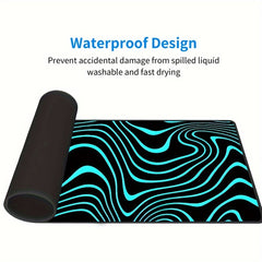 Stripe Pattern Mouse Pad Non-slip Creative Design Office Laptop Gift
