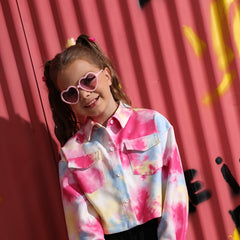 Girls Heart Shaped Sunglasses UV Protection Decorative Accessories