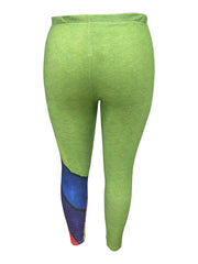 Colorful Cat Print High Rise Leggings